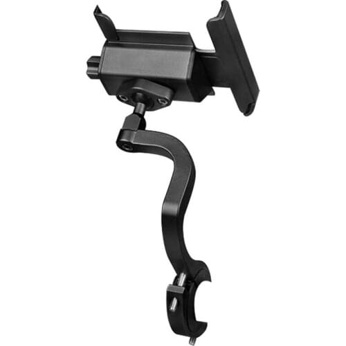 Bicycle Mobile Phone Holder Bracket, Handlebar Rack Can Be Rotated 360 Degrees, Suitable for 3.5-6.5 Inch Mobile Phones