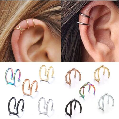 Vintage Ear Cuffs Gold Leaf Ear Cuff Clip Earrings for Women Climbers No Piercing Fake Cartilage Earrings Clip Ear Wrap Jewelry