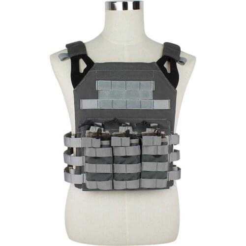 Military Double/Triple Molle Magazine Pouch +Tactical Airsoft JPC Vest Hunting Outdoor Protective Lightweight Vest