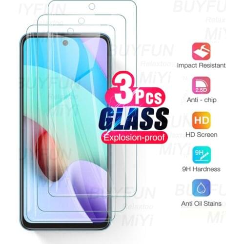 3pcs protection glass on redmi10 protective glass for xiaomi redmy readmi redme 10 2021 armor safty screen protectors tremp film