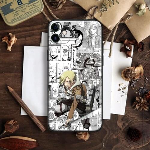 Annie Leonhardt Attack On Titan Glass Soft Silicone Phone Case FOR IPhone SE 6s 7 8 Plus X XR XS 11 12 Mini Pro Max Cover Shell