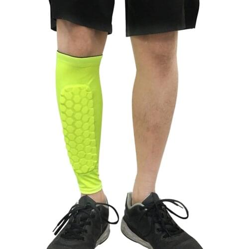 1 PC Honeycomb Shin Guard Professional Sports Football Shields Soccer Legging Shinguards Leg Sleeves Protective Gear