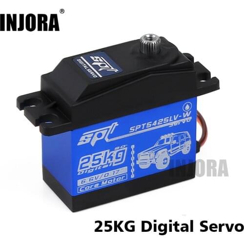 1PCS Metal Gear Waterproof SPT 5425LV 5435LV 25KG 35KG Large Torque Digital Servo for RC Car Crawler SCX10 TRX4 RC Car Parts