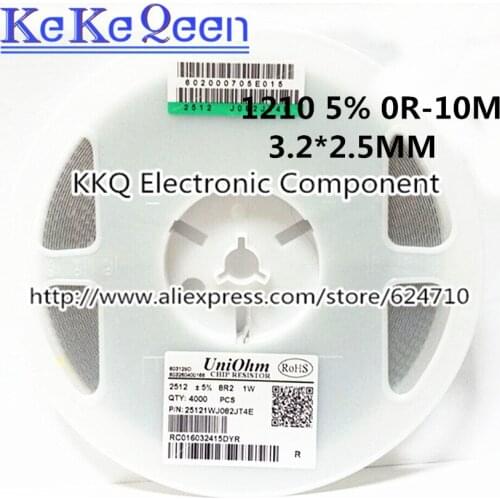 100PCS SMD 1210 5% J 3225 3.2*2.5 270R 300R 330R 360R 390R 430R 470R 510R 560R 620R 680R 750R 820R 910R 1K 1.1K 1K1