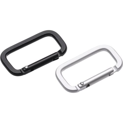 5pcs Aluminum Alloy Plated Gate Spring Oval Ring Buckles Clips Carabiner Purses Handbags Oval Push Trigger Snap Hooks Carabiners