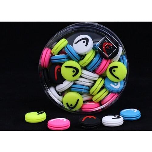 5pcs colorful circle Tennis Racket Shock Absorber to Reduce Tenis Racquet Vibration Dampeners
