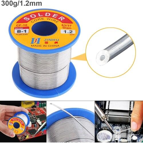63/37 B-1 300g 1.2mm No Clean Rosin Core Solder Wires with 2.0% Flux and Low Melting Point for Electric Soldering Iron