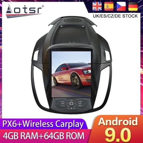 For Ford Kuga 2 Escape 2013-2017 Tesla styel Android 9 Car DVD Screen GPS Navigation Radio Multimedia Palyer Head Unit Recorder