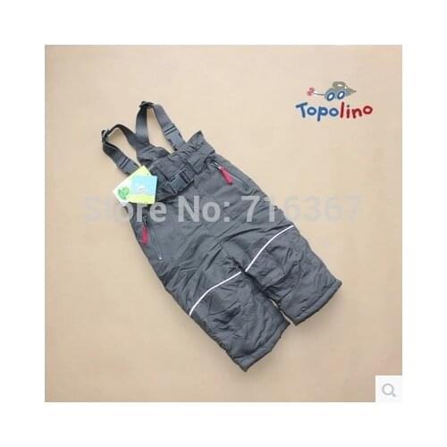 Free Shipping - topomini baby boys/toddler ski trousers, snow pants, waterproof and windproof winter pants, 80 to 98 (MOQ: 1 pc)