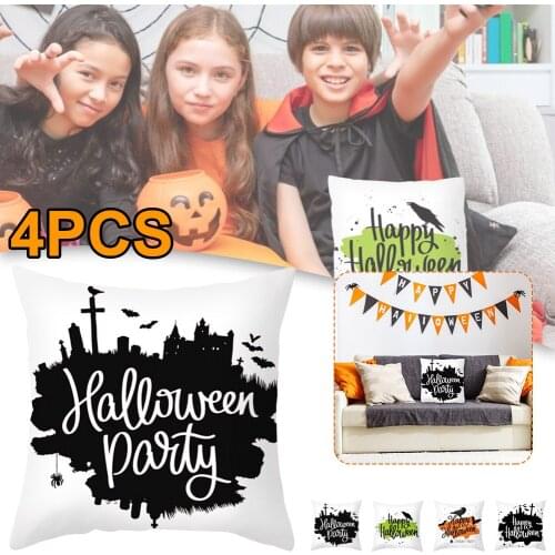 Halloween Throw Pillow Covers Pillowcase Pillow Case For Living Room Decoration Sofa Couch Halloween Holiday Home Decor Gifts
