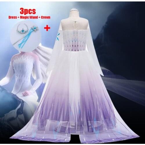 Christmas Girl Kids Dresses Girls Children Long Sleeve Print Princess Cosplay Party Dress 3 7 10 12 Years Vestidos