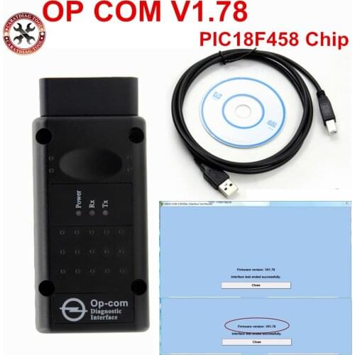 2018 Hot OPCOM 1.78 For Opel Diagnostic Scanner OP COM V1.78 CANBUS OP-COM OBD2 Super Scanner With PIC18F458 Chip