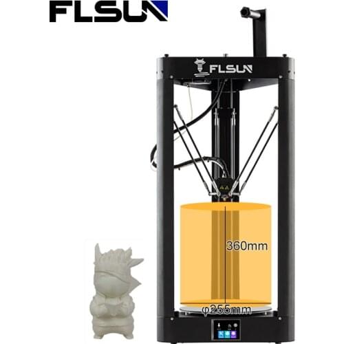 FLSUN QQ-S-PRO 3D Printer Pre-assembled 95% Large Printing Size 260*260*370mm Touch Screen Wifi Module Support SD Card HotBed