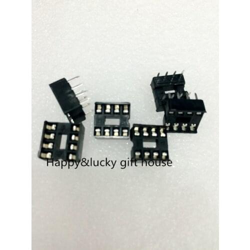 YYT 60PCS/Stick DIP-8 socket, square hole seat,IC Block, 8P socket, the chip base