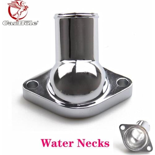 Chrome Water Neck Thermostat O-Ring 350 327 400 454 Style Housing 45° Water Necks Aluminium for Chevy Auto Accessories Parts