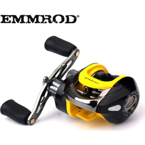 EMMROD Bait Casting Baitcast Reel Fishing Reel 8KG Max Drag 10+1 BBs 6.2:1 High Speed Fishing Reel