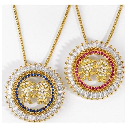 Boy girl multicolor micro pave cz zircon cubic zirconia necklace copper Clavicle gold plated Snake Chain Choker Pendant dfg3