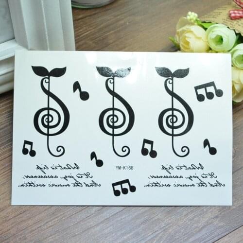 Music/star waterproof Temporary Tattoos tatouage temporaire taty sticker tatuajes temporary body arts flash tattoo tatto xha