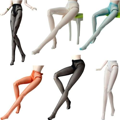 NK 2020 Mix Style Doll Sex Stocking Colourful Lace Legging Handmade Doll Accessories For Barbie Doll Dress Baby Girl Toys JJ