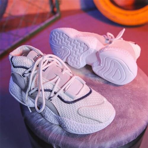 2019 spring autumn New Fashion Women sneakers Platform Shoes Women casual shoes Ladies White Trainers Chaussure Femme C2-21