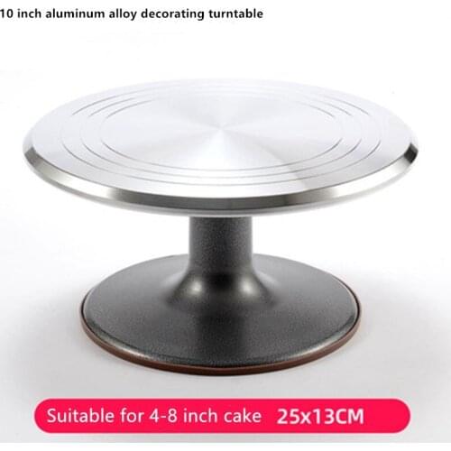 Aluminum Alloy Cake Turntable Decoration Table Baking Tools Cake Non-Slip Turntable Decoration Rack Household Cake Turntable