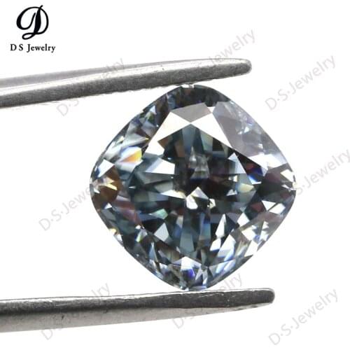 Grey Synthetic Moissanite Square Gray Moissanites Loose Stone For Jewelry Making