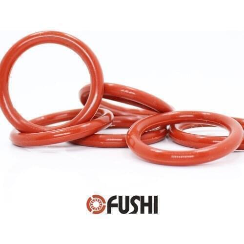 CS5.7mm Silicone O RING OD 20/30/35/38/40/42/45/48/50*5.7 mm 50PCS O-Ring VMQ Gasket seal Thickness 5.7mm ORing White Red Rubber