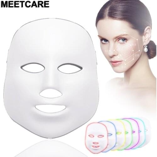Facial LED Mask 7 Colors Light Beauty Photon Therapy Skin Care Rejuvenation Wrinkle Acne Removal Face Beauty Tool Anti Aging New
