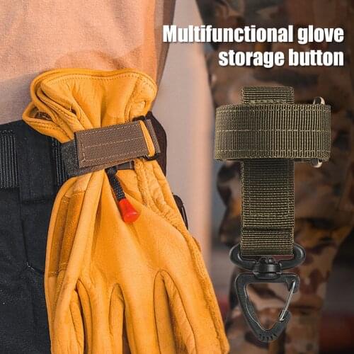 Outdoor Gloves Climbing Rope Storage Buckle Travel Camping Hiking Buckles Multi-purpose Glove Hook Military Fan Multifunctional