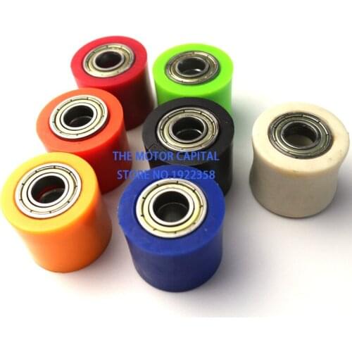 High quality 8mm 7 colors Drive Chain Pulley Roller For Street Bike Motorcycle ATV Guide Pulley