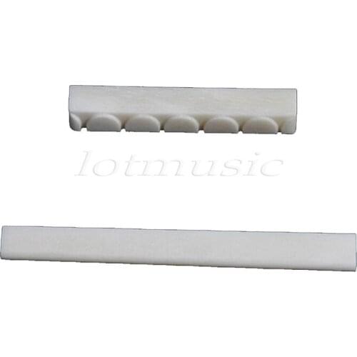 1 Set Of Classica Guitar Bone Nut And Saddle New