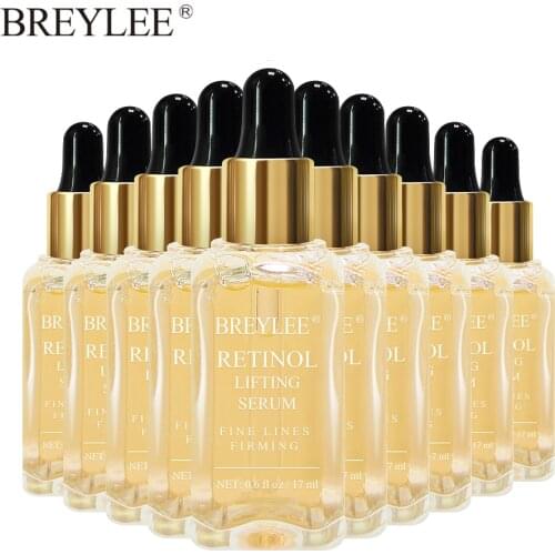 BREYLEE Retinol Lifting Firming Serum Face Facial Collagen Essence Remove Wrinkles Anti Aging Skin Care Fade Fine Lines 10PCS
