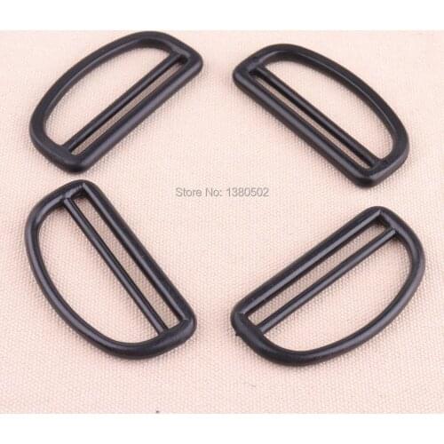 10pcs 60mm black color Slider Tri Glide adjustable buckle for garment strap backpack