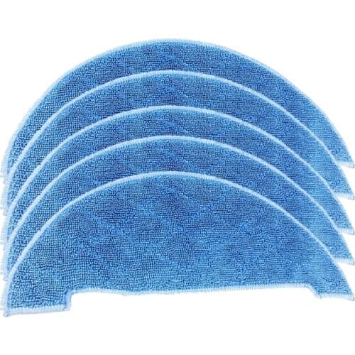 5pcs Vacuum Cleaner Robot Cleaning Mop Cloth for ILIFE A10 X900 Robotic Vacuum Cleaner Parts Rag Replacement