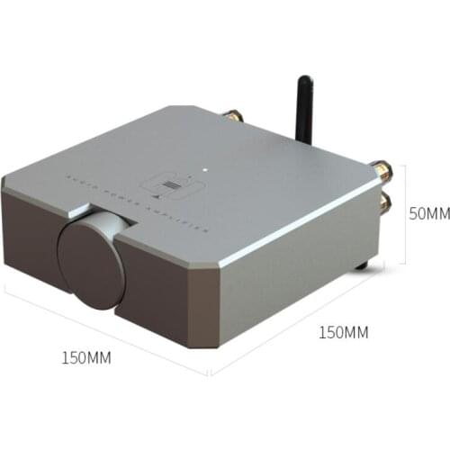 AMP25 High End HiFi Bluetooth 5.0 Audio Power Amplifier Stereo Headphone Amp MOSFET 80Wx2 / With power supply DC12V