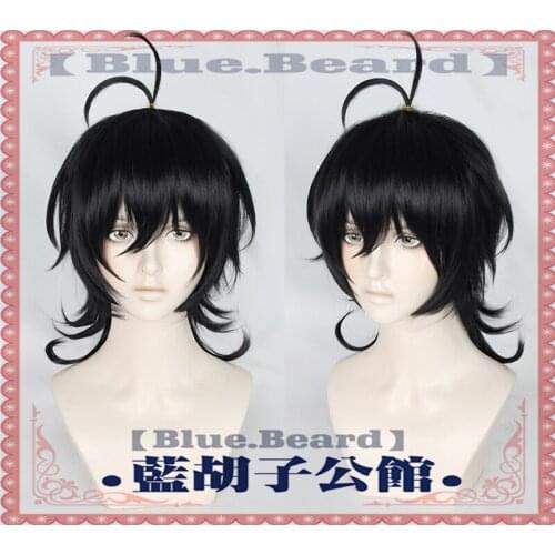 Anime SKoo the Infinity Miya Cosplay Wig SK8 Black Short Wig Heat-resistant Fiber Hair + Wig Cap Carnival Party Role Play