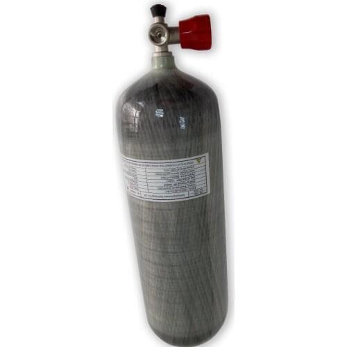 AC10911 9L 4500PSI/Carbon Air Tank Scuba Tank Cylinder Diving/Air Gas Cylinder Pcp Tank Air Rifle Airforce Condor With Valve