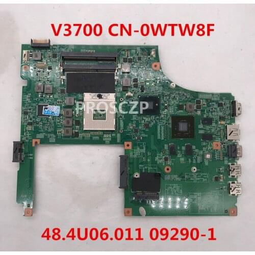 Free shipping For Dell Vostro 3700 V3700 Laptop motherboard CN-0WTW8F 0WTW8F WTW8F 48.4RU06.011 09290-1 100% working well