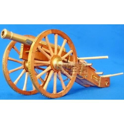 Free shipping Assembly wooden Model kits 1:20 12 pounds cannon at Napolen period Bronze cannon wooden scale model kits