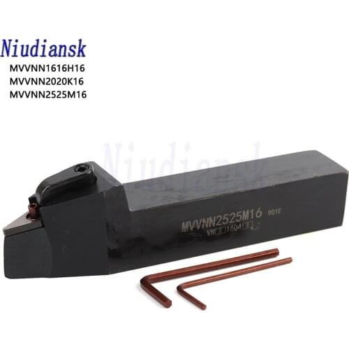 External turning tool holder MVVNN2525M16 MVVNN2020K16 MVVNN16mm 20mm 25mm Lathe tool holder External Turning Tools MVVNN1616K16