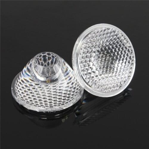 Diameter 20mm 3W Soft Led Lens Holder For LED Light Lamp Angle 30 60 Degree Flat Bead matte surface 1w lens Waterproof Bulb