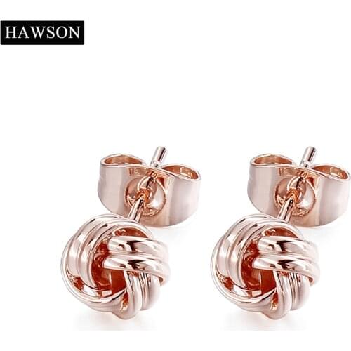 Женские золотые серьги HAWSON China At AliExpress
