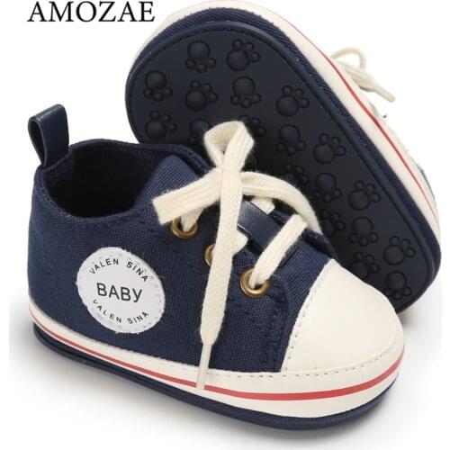 New Bebes Hard Bottom Shoes Baby Girls Canvas Sneakers For Newborn Baby Boys Sport Shoes For Girl Infant Toddler First Walkers
