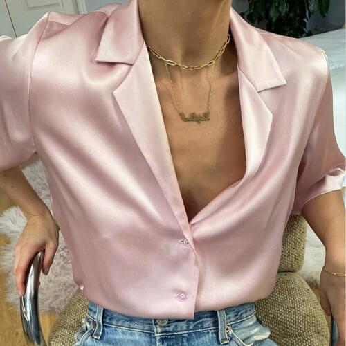 Love Romance Satin Blouses