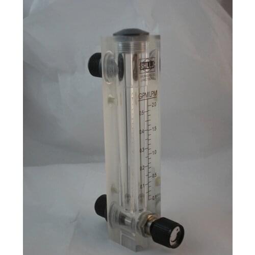 LZM-25 adjustable panel type Acrylic flowmeter(flow meter) for liquid/water/H2O male 1"BSPT or NPT
