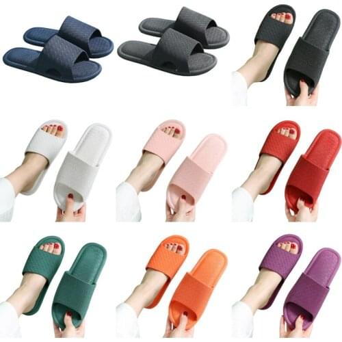 New slippers home indoor bathroom non-slip plastic slippers for men and women