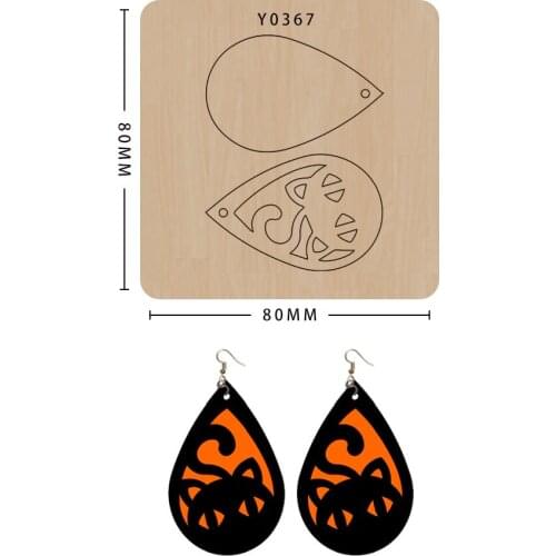 New Wood Mold DIY Leather Tool Earring Metal Handmade Cutting Dies Knife Mold Shape Suitable For Big Shot Machines