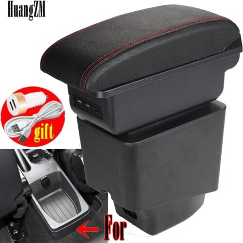 For Renault Captur Armrest box accessories Storage box with cup holder ashtray with USB 2018 2019 2020