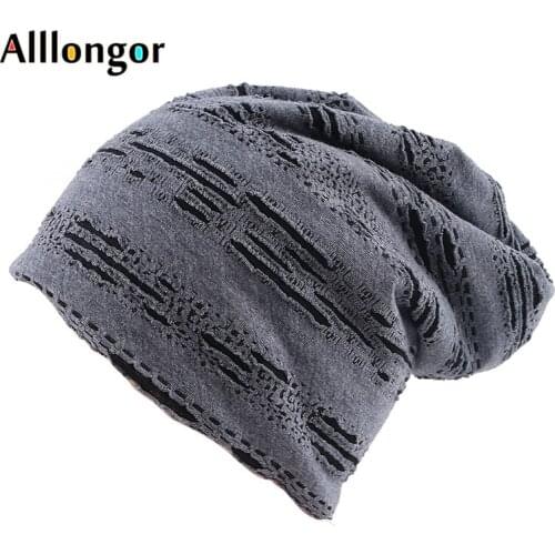 High Qulaity Cool Beanie Women Autumn 2021 Winter Hat Beanies Skullies Cap Broken Hole Design Streetwear Hip Hop Bonnet Femme