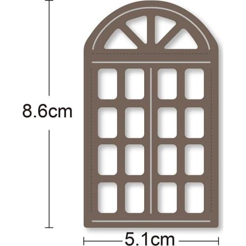 86*51mm Stitched windows Scallop Frame Dies cutting decorative Scrapbooking Steel Craft Die Cut create Stamp Embossing paper C